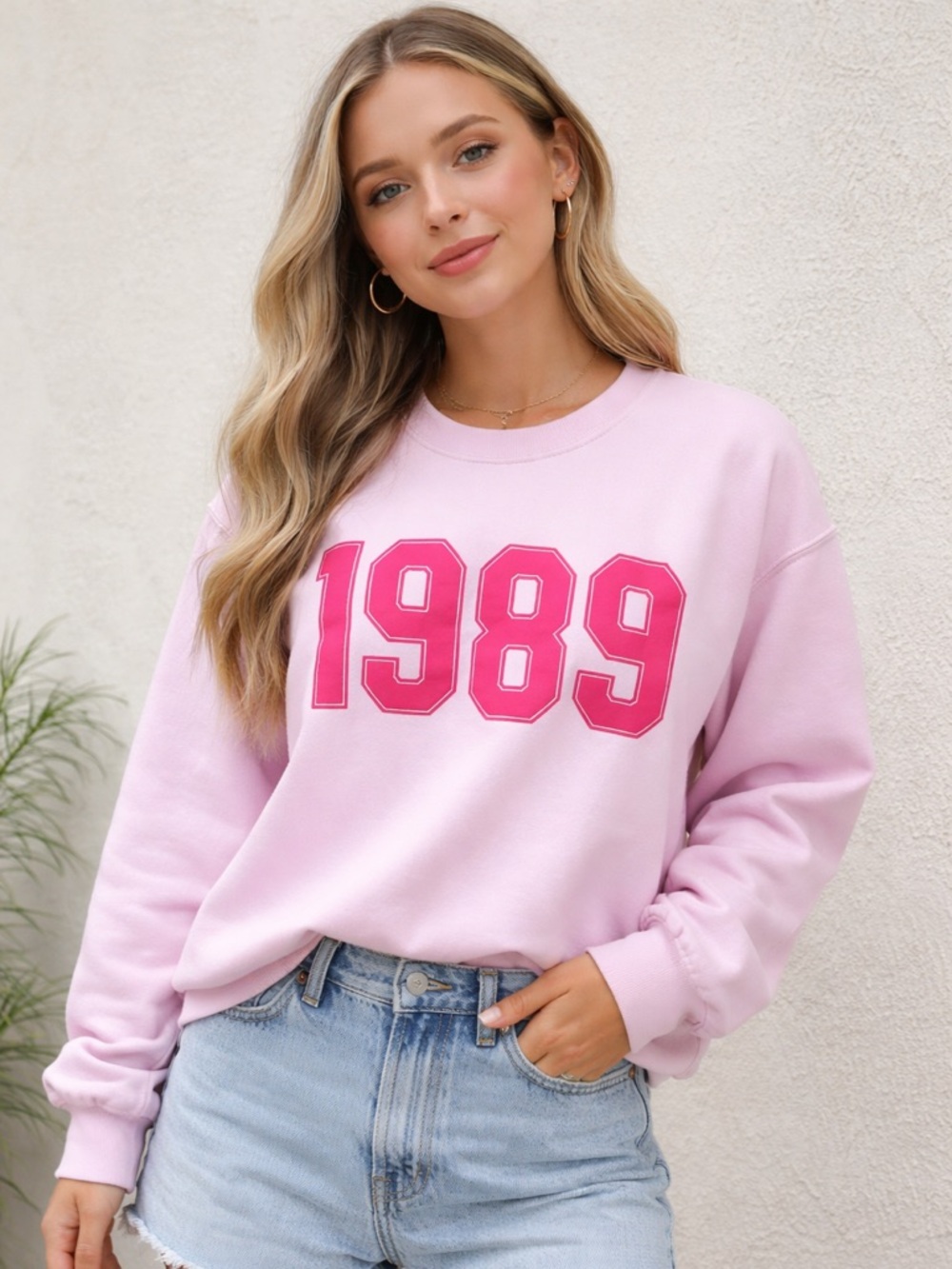 Pink 1989 Graphic Sweatshirt